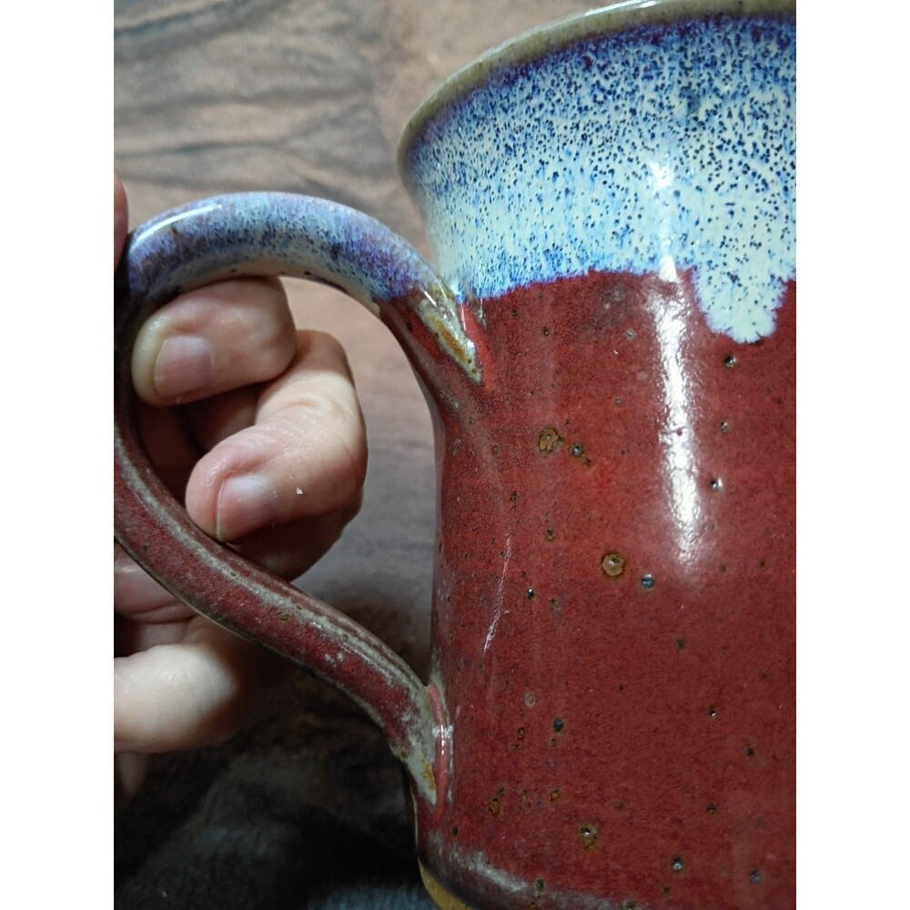 Vintage Hidden Dragon Stone Ware Mug Clay Images Melissa Hogenson Art Pottery - Picture 13 of 16